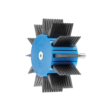 Pferd 7" x 2" POLIFLAP Flap Wheel - Incl. Drive Arbor, Abrasive and Rubber Flaps 45950